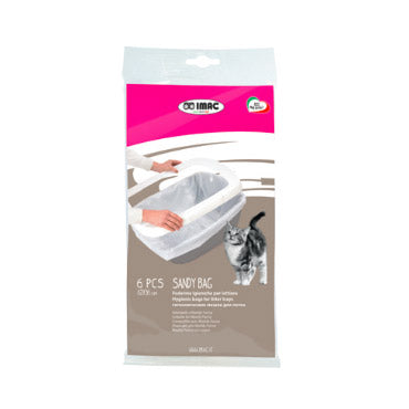 IMAC Sandy Bag Sacchetti per Lettiera 6pz - 62x36cm IMAC Sandy Bag Sacchetti per Lettiera 6pz - 62x36cm